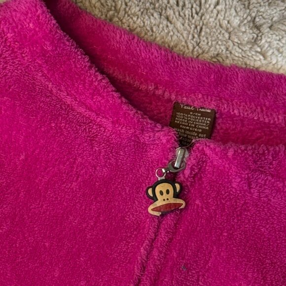 Paul Frank monkey onesie costume small hot pink fleece loungewear girlhoodcore - Picture 3 of 9